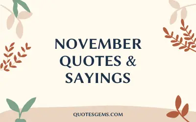 November Quotes