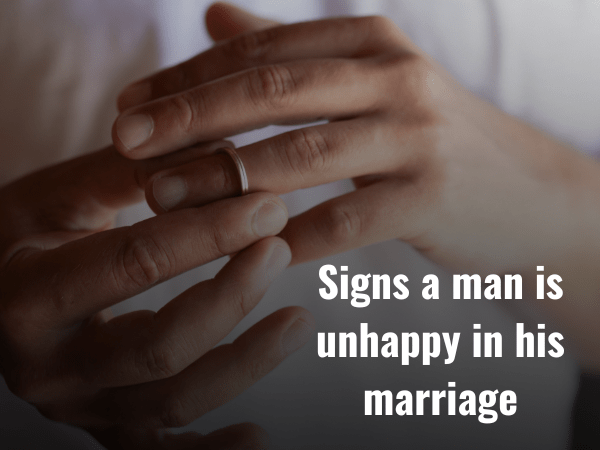 Man Is Unhappy In His Marriage